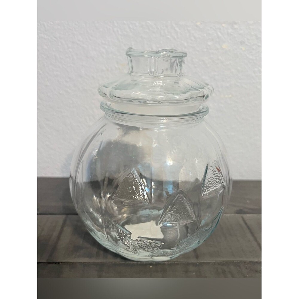 Pumpkin Jar Glass with Lid